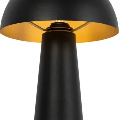 Außenstehleuchte schwarz 65 cm - Pilz