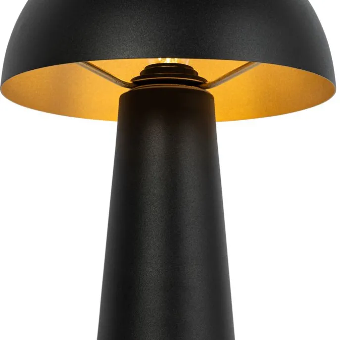 Außenstehleuchte schwarz 65 cm - Pilz