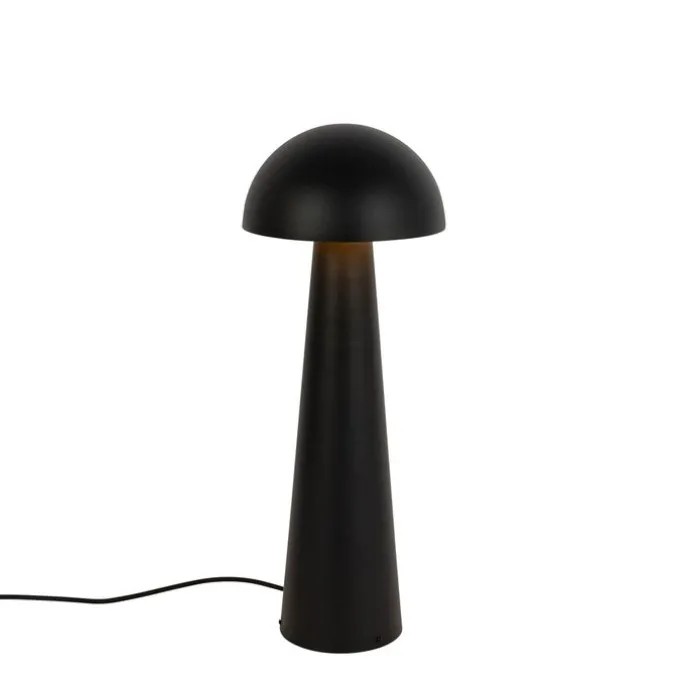 Außenstehleuchte schwarz 65 cm - Pilz