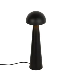 Außenstehleuchte schwarz 65 cm - Pilz