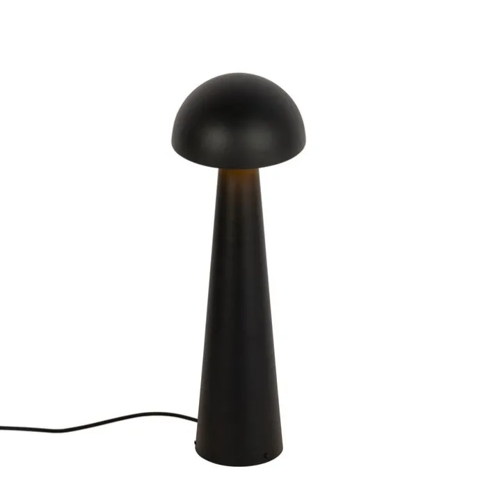 Außenstehleuchte schwarz 65 cm - Pilz