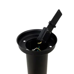 Außenstehleuchte schwarz mit klarer Kugel 50 cm IP44 - Sfera