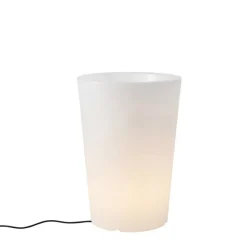 Außenstehleuchte weiß 60 cm Blumentopf IP44 - Verano