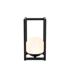 Außen-Tischleuchte Schwarz inkl. wiederaufladbare LED mit Touchsensor - Nowi