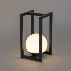 Außen-Tischleuchte Schwarz inkl. wiederaufladbare LED mit Touchsensor - Nowi