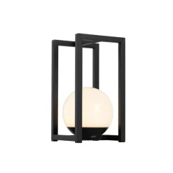 Außen-Tischleuchte Schwarz inkl. wiederaufladbare LED mit Touchsensor - Nowi