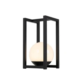 Außen-Tischleuchte Schwarz inkl. wiederaufladbare LED mit Touchsensor - Nowi