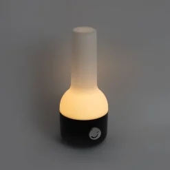 Außen-Tischleuchte Schwarz-Weiß mit wiederaufladbarem LED IP44 - Haard