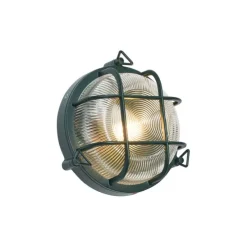 Außenwand- und Deckenleuchte Dunkelgrün Rund IP44 - Noutica