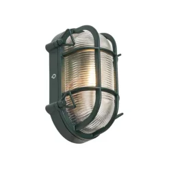 Außenwand- und Deckenleuchte Dunkelgrün Oval IP44 - Noutica