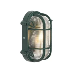 Außenwand- und Deckenleuchte Dunkelgrün Oval IP44 - Noutica