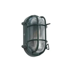 Außenwand- und Deckenleuchte Dunkelgrün Oval IP44 - Noutica