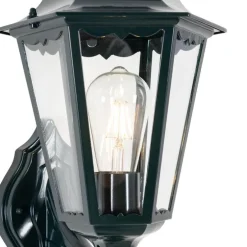 Außenwandlaterne dunkelgrün mit Bewegungsmelder IP44 - New Orleans up