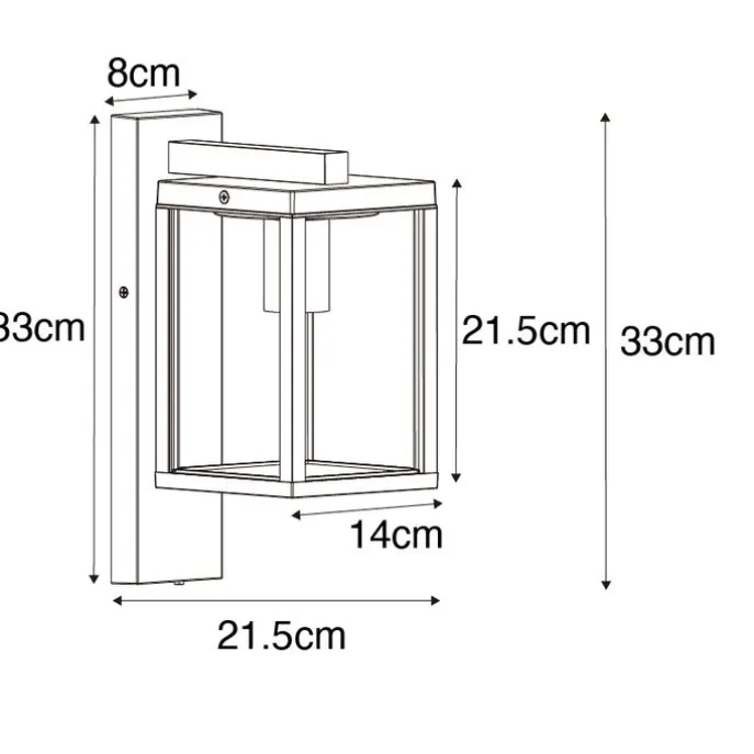 Außenwandlaterne rostbraun mit Hell-Dunkel-Sensor IP44 - Charlois