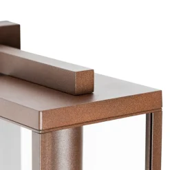 Außenwandlaterne rostbraun mit Hell-Dunkel-Sensor IP44 - Charlois