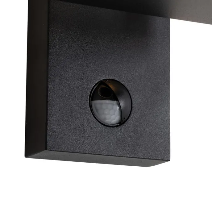 Außenwandlaterne schwarz inkl. LED-Bewegungsmelder - Ferdinand