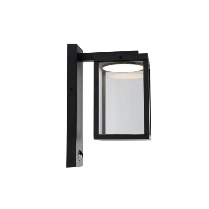 Außenwandlaterne schwarz inkl. LED-Bewegungsmelder - Ferdinand