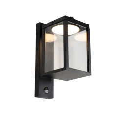 Außenwandlaterne schwarz inkl. LED-Bewegungsmelder - Ferdinand
