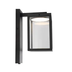 Außenwandlaterne schwarz inkl. LED und Dämmerungssensor - Ferdinand