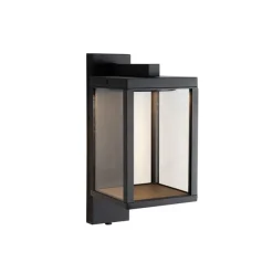 Außenwandlaterne schwarz inkl. LED und Dämmerungssensor - Ferdinand