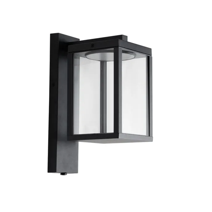 Außenwandlaterne schwarz inkl. LED und Dämmerungssensor - Ferdinand