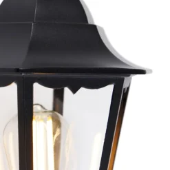 Außenwandlaterne schwarz mit Bewegungssensor IP44 - Havanna