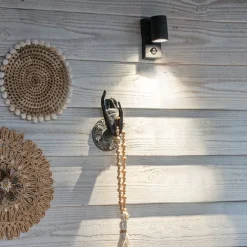 Außenwandleuchte Anthrazit IP44 mit Bewegungssensor - Solo