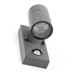 Außenwandleuchte Anthrazit IP44 mit Bewegungssensor - Solo