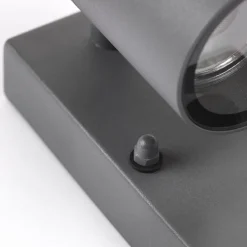 Außenwandleuchte Anthrazit IP44 mit Bewegungssensor - Solo