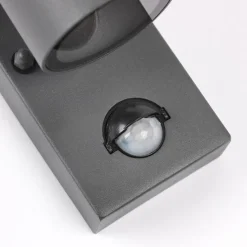 Außenwandleuchte Anthrazit IP44 mit Bewegungssensor - Solo