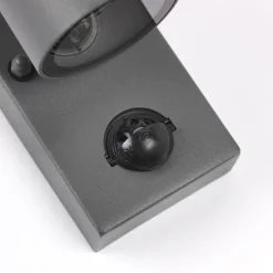 Außenwandleuchte Anthrazit IP44 mit Bewegungssensor - Solo