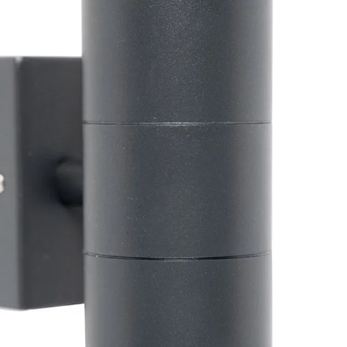 Außenwandleuchte anthrazit IP44 - Duo
