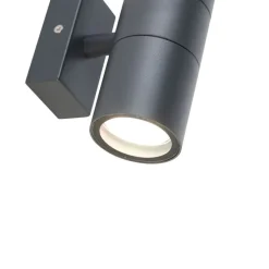 Außenwandleuchte anthrazit IP44 - Duo