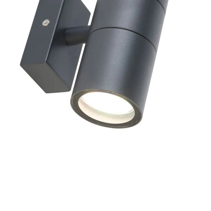 Außenwandleuchte anthrazit IP44 - Duo
