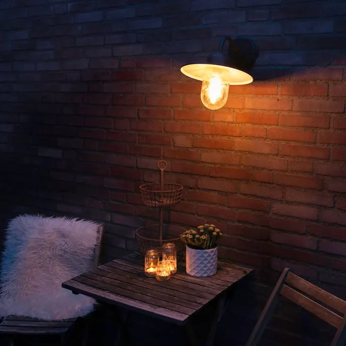 Außenwandleuchte anthrazit IP44 - Kansas Graphit