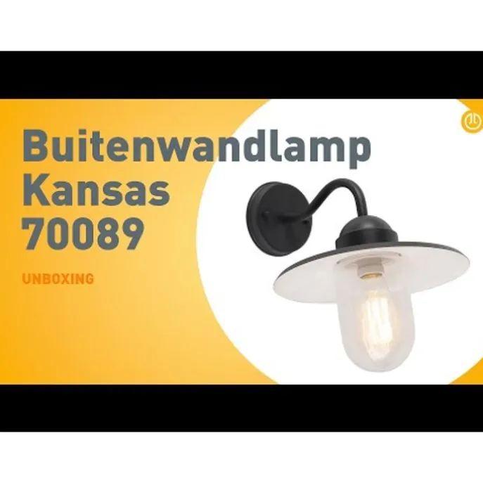 Außenwandleuchte anthrazit IP44 - Kansas Graphit