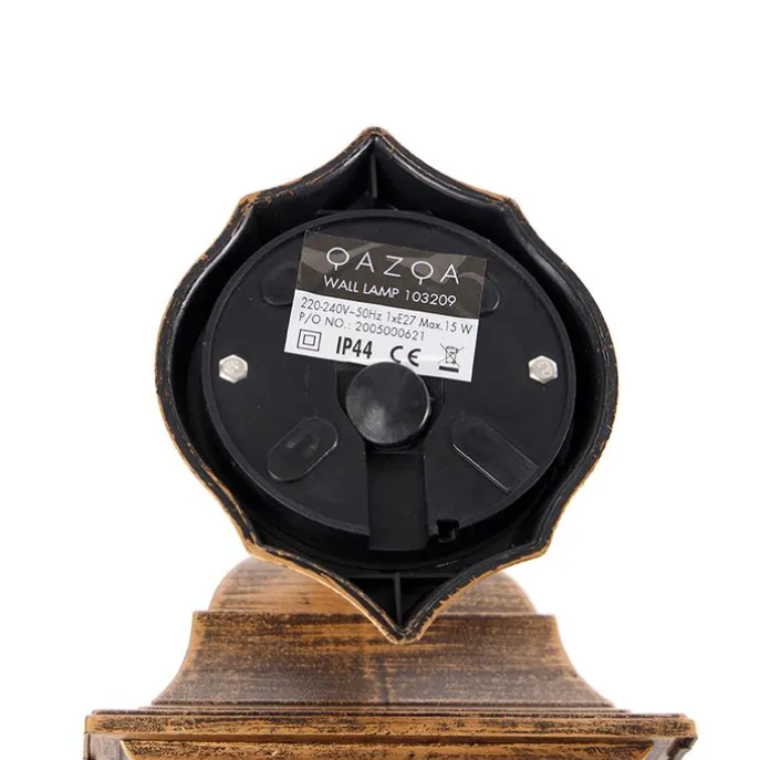 Außenwandleuchte Antikgold verstellbar IP44 - Capital