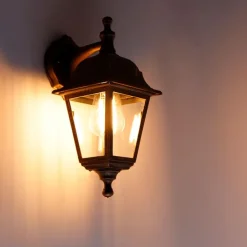 Außenwandleuchte Antikgold verstellbar IP44 - Capital