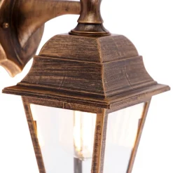 Außenwandleuchte Antikgold verstellbar IP44 - Capital