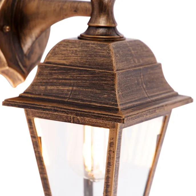 Außenwandleuchte Antikgold verstellbar IP44 - Capital