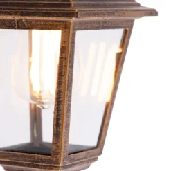 Außenwandleuchte Antikgold verstellbar IP44 - Capital