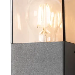 Außenwandleuchte dunkelgrau und Bewegungsmelder IP44 - Dänemark