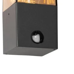 Außenwandleuchte dunkelgrau und Bewegungsmelder IP44 - Dänemark