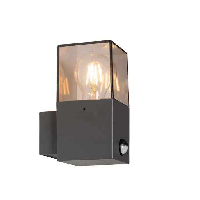 Außenwandleuchte dunkelgrau und Bewegungsmelder IP44 - Dänemark