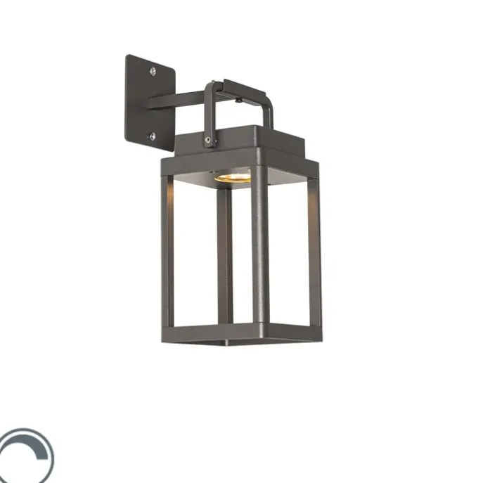 Außenwandleuchte dunkelgrau inkl. LED wiederaufladbar - Yara