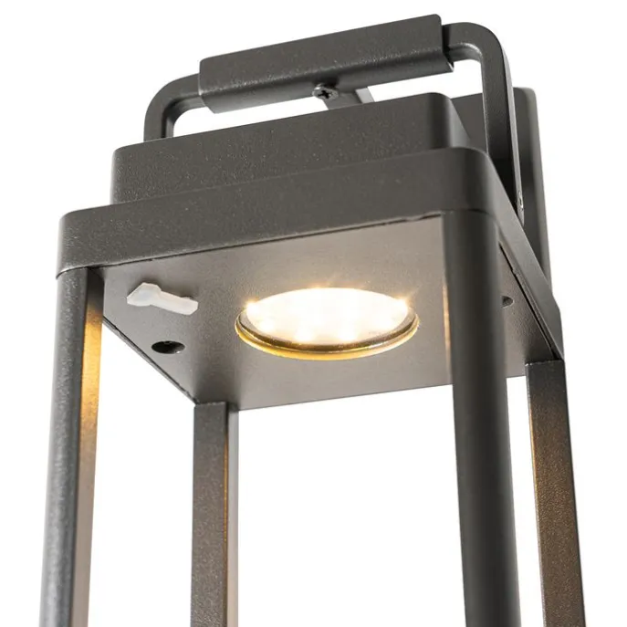 Außenwandleuchte dunkelgrau inkl. LED wiederaufladbar - Yara