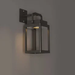 Außenwandleuchte dunkelgrau inkl. LED wiederaufladbar - Yara