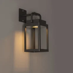 Außenwandleuchte dunkelgrau inkl. LED wiederaufladbar - Yara