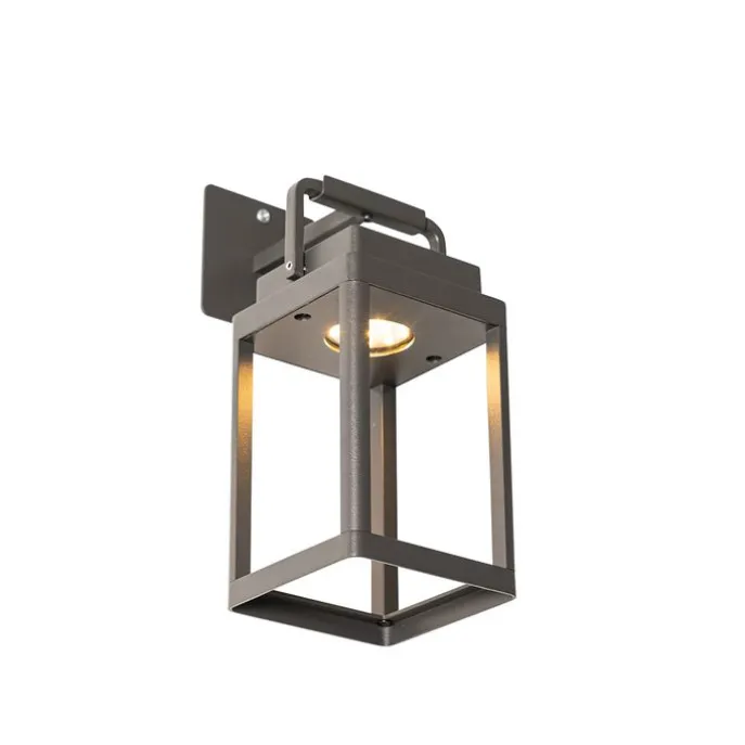 Außenwandleuchte dunkelgrau inkl. LED wiederaufladbar - Yara