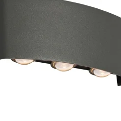 Außenwandleuchte dunkelgrau inkl. LED 6-flammig IP54 - Silly